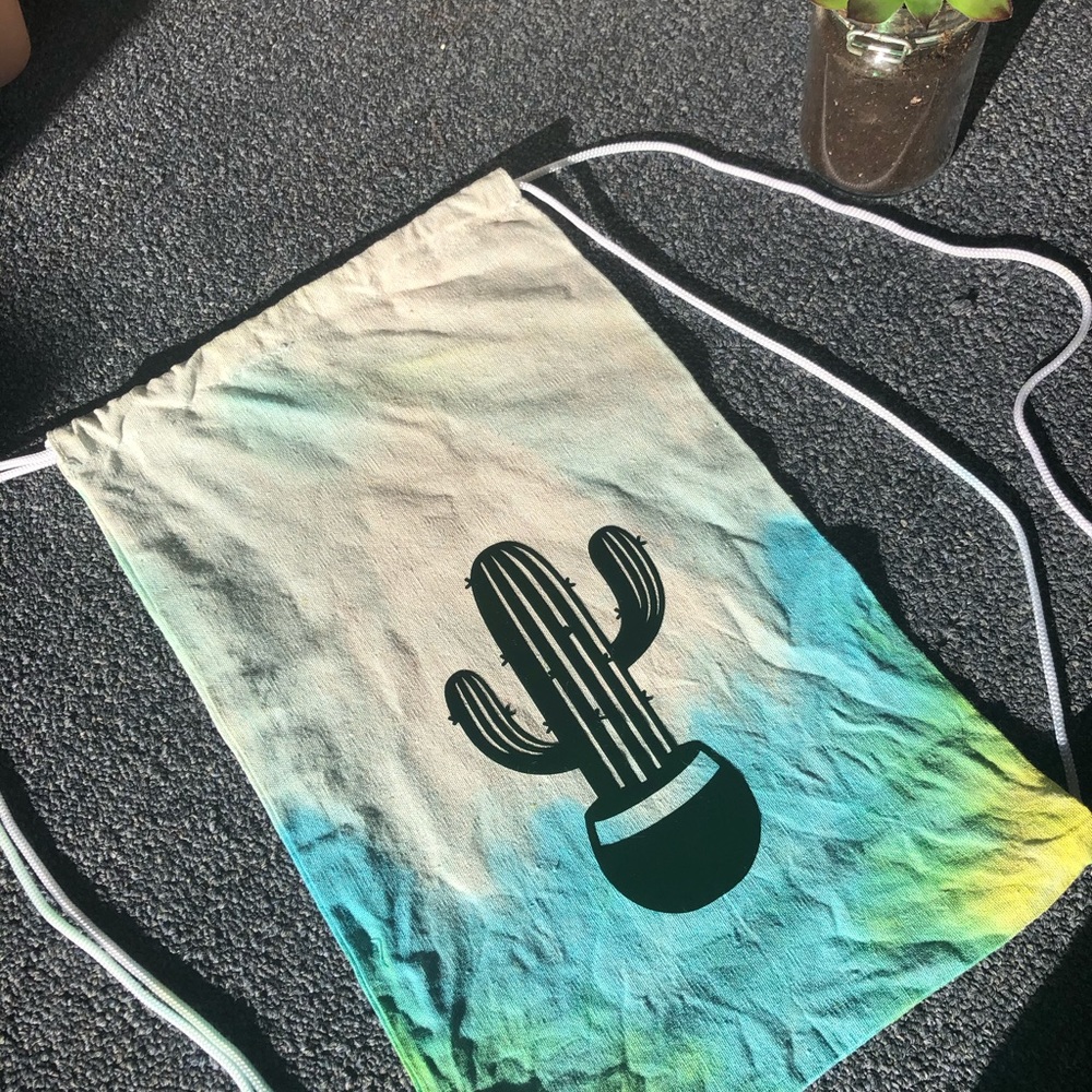 Cactus Drawstring Bag - image 2